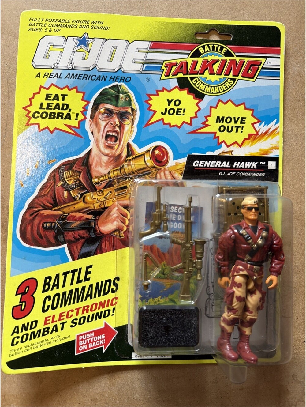 GI Joe Talking Stalker Action Figure Battle Commanders 1991 Hasbro Vintage ARAH
